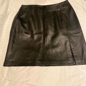 Black Leather Alfani Size 10 Skirt